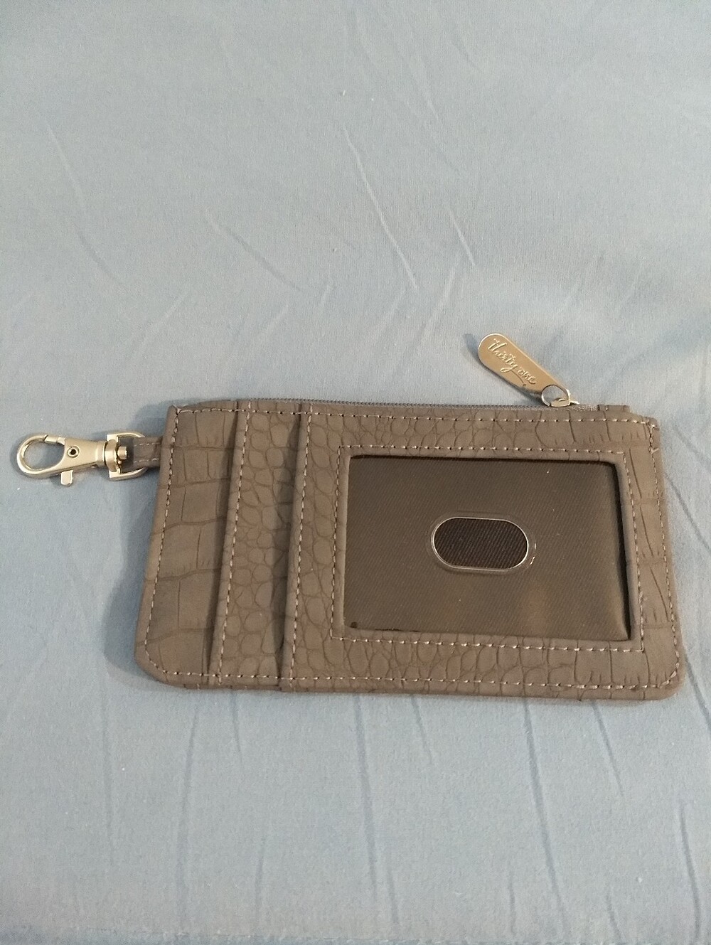 Thirty One - Where to Wallet Card Holder - Grey Crocodile